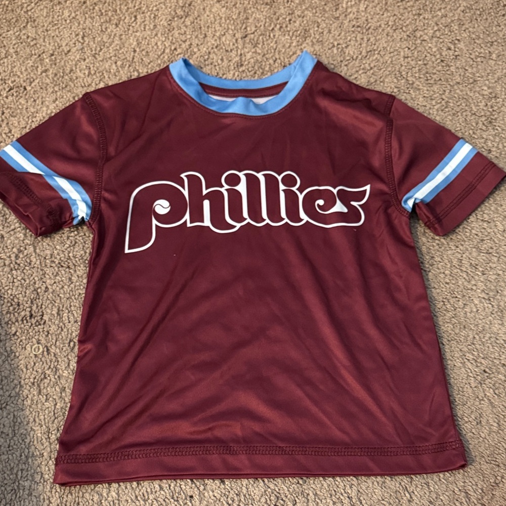 Youth Maroon Phillies Jersey